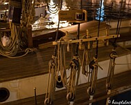 Segelschiff bei Nacht Malcesine Segelboot am Abend im Hafen