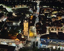 Jena am Abend Blick vom JenTower