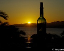 Korsika2016 Bild5 Sonnenuntergang bei einem Glas Wein