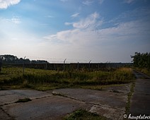 Vergangenheit Bil 15 Solarfeld auf dem ehemaligen Unterkunft und Kantinenplatz der Baustelle