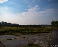 Vergangenheit Bil 15 Solarfeld auf dem ehemaligen Unterkunft und Kantinenplatz der Baustelle